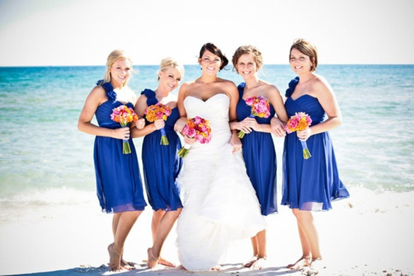 beach royal blue bridesmaid dressess_1