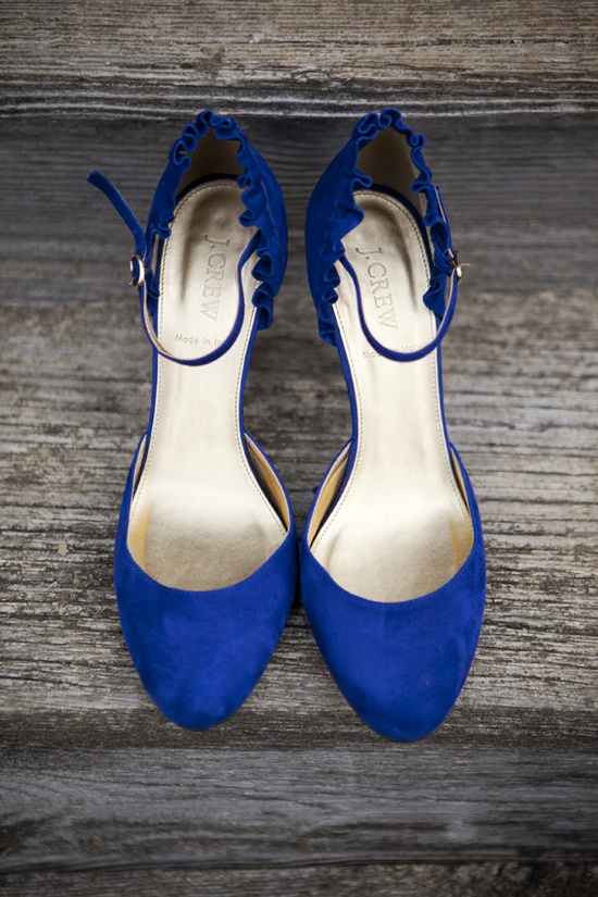 elegant royal blue wedding shoes