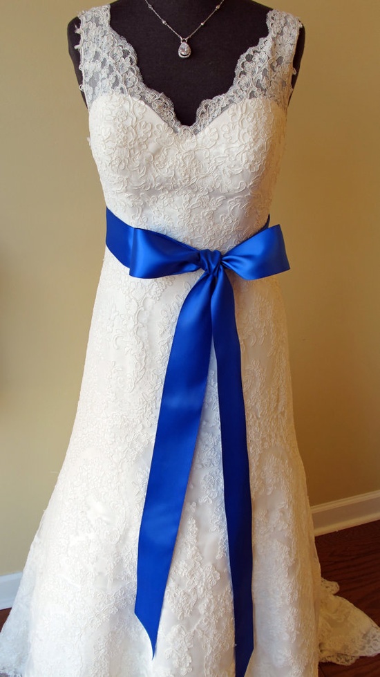 royal blue wedding dress