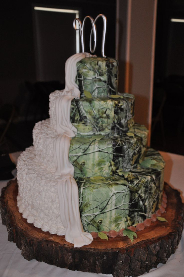 camo wedding cakes for country rustic redneck wedding ideas 2014