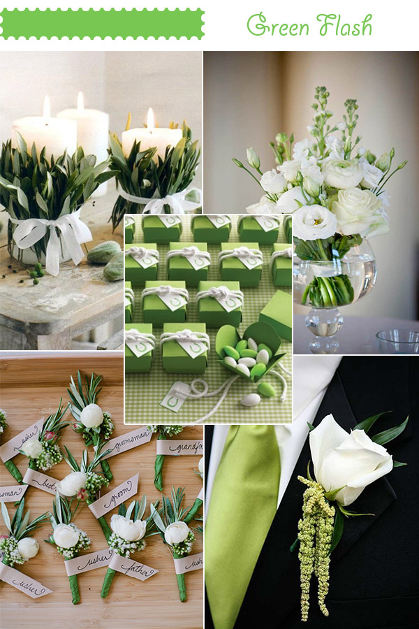 2016 Green Flash spring summer wedding color ideas