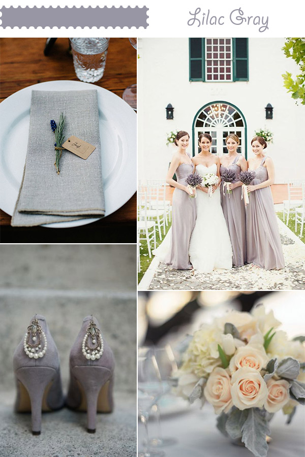2016 Lilac Gray spring wedding color ideas