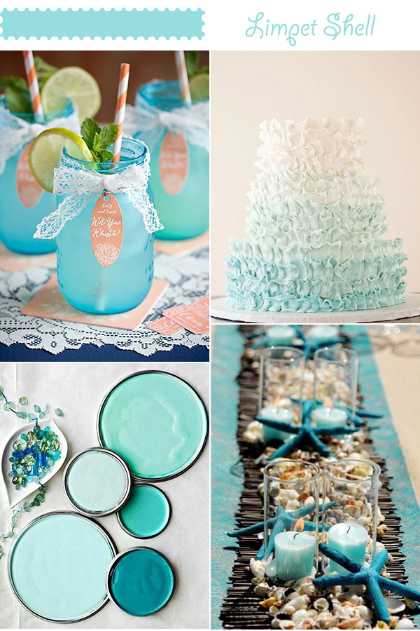 2015 spring Limpet Shell wedding color ideas