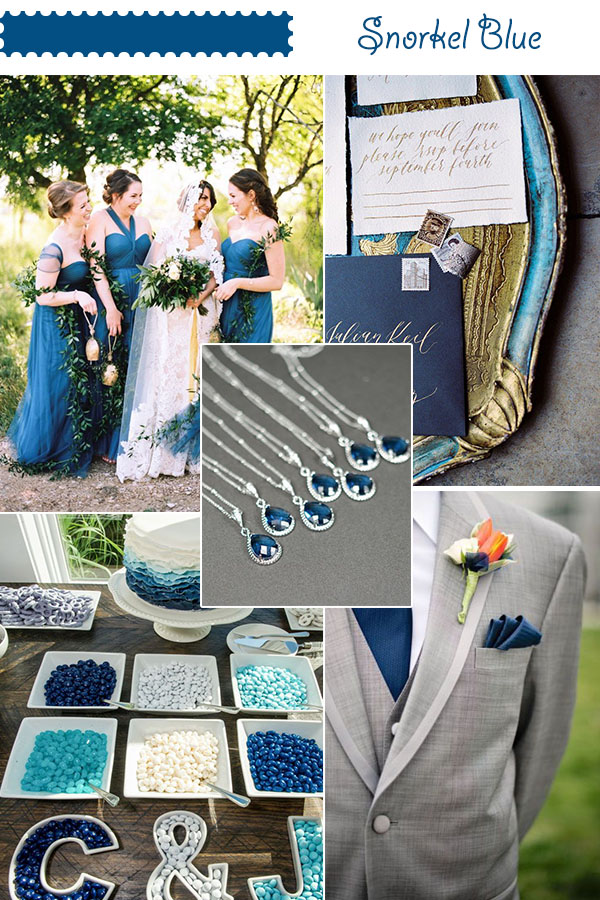 2016 Snorkel Blue spring wedding color ideas