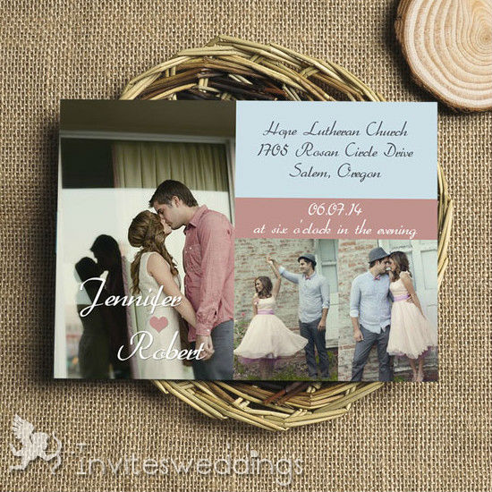 Classic Collection of Photos Wedding Cards IWI314